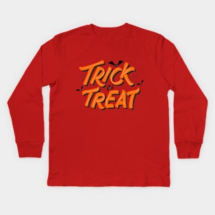 Trick or Treat Design Kids Long Sleeve T-Shirt